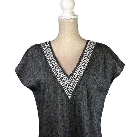 Subtle Luxury Fringe Tassel Dress 100% Cotton Embroidery Size Medium/Large NWOT - Picture 4 of 12